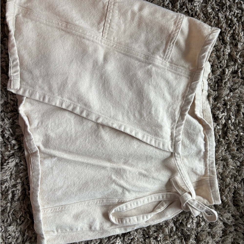 Stylish Cream Wrap Skirt